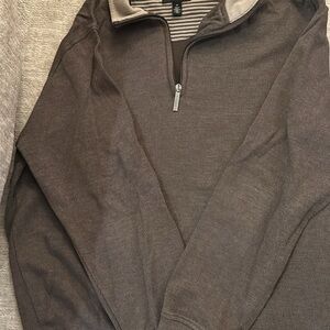 Van Heusen Men's Taupe Zip-Up Sweater